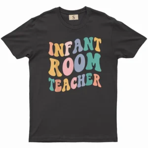 Back To School Teacher Groovy Retro Infant Room Teacher T-Shirt