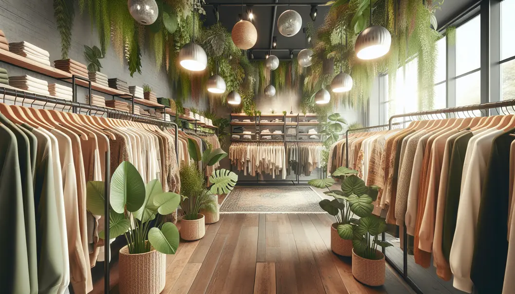 Fast fashion waste piling up in urban settings.