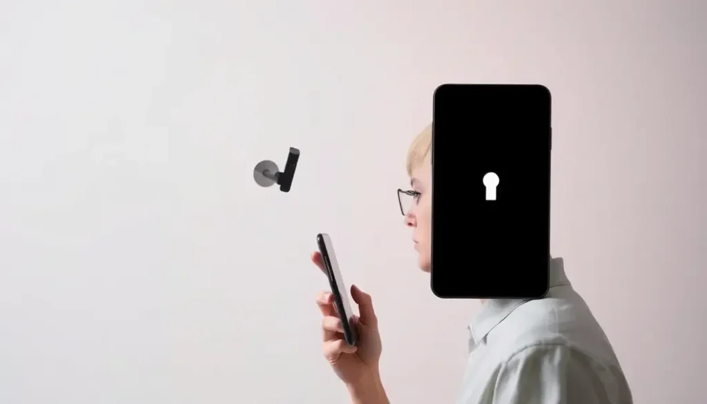 A split image showing the dual nature of smart technology, balancing convenience with privacy issues.