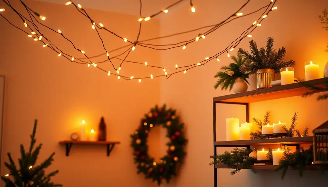Minimalist holiday table setting with elegant simplicity.